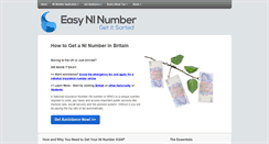 Desktop Screenshot of easyninumber.com